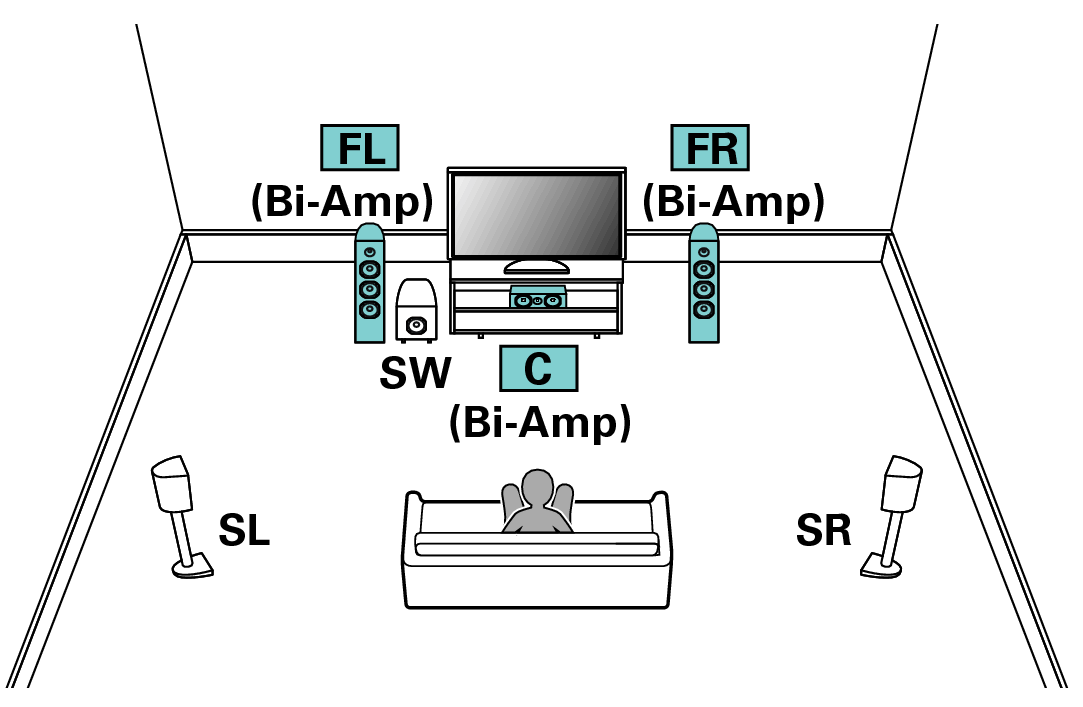 Pict SP Layout 5.1 BiAmp LCR
